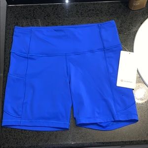NWT Lululemon Fast and Free HR Biker Short 6”
